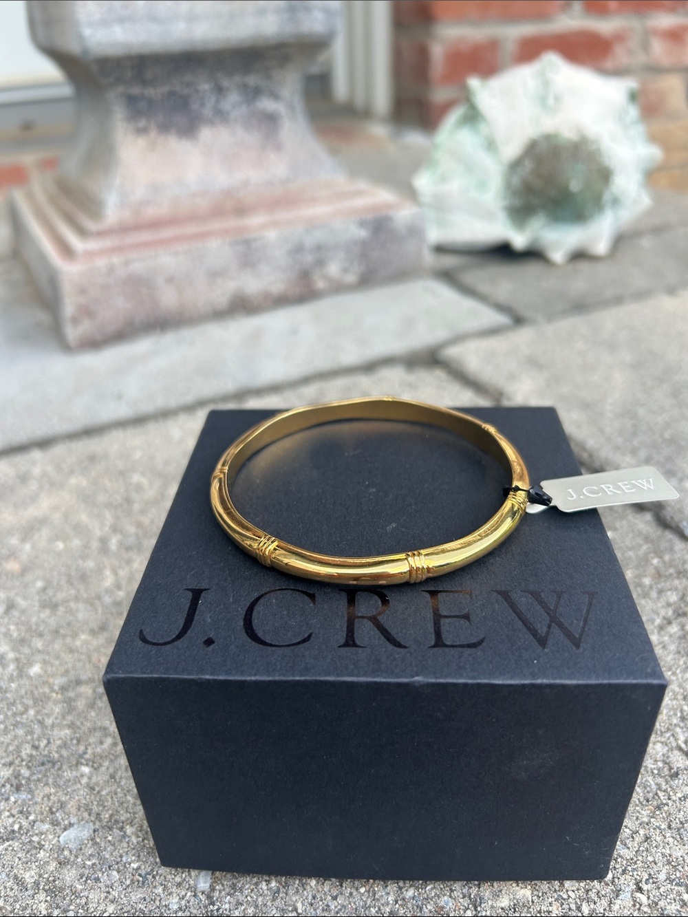 NWT J. Crew Gold Bamboo-Style Bangle